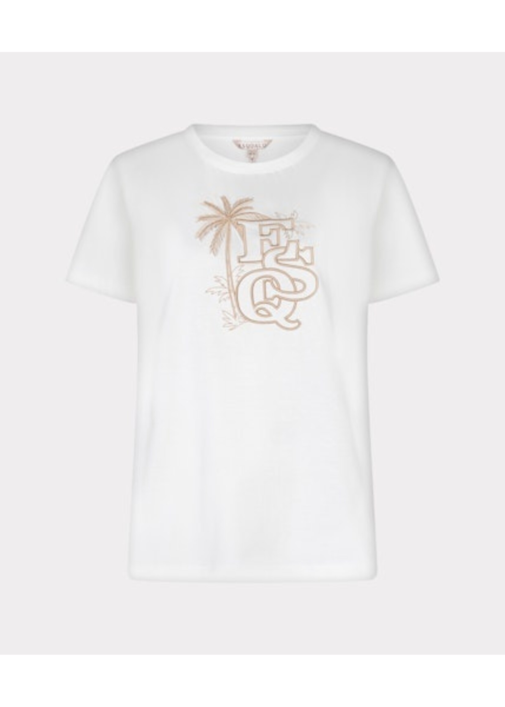 EsQualo T-shirt “Palm ESQ" embroidery