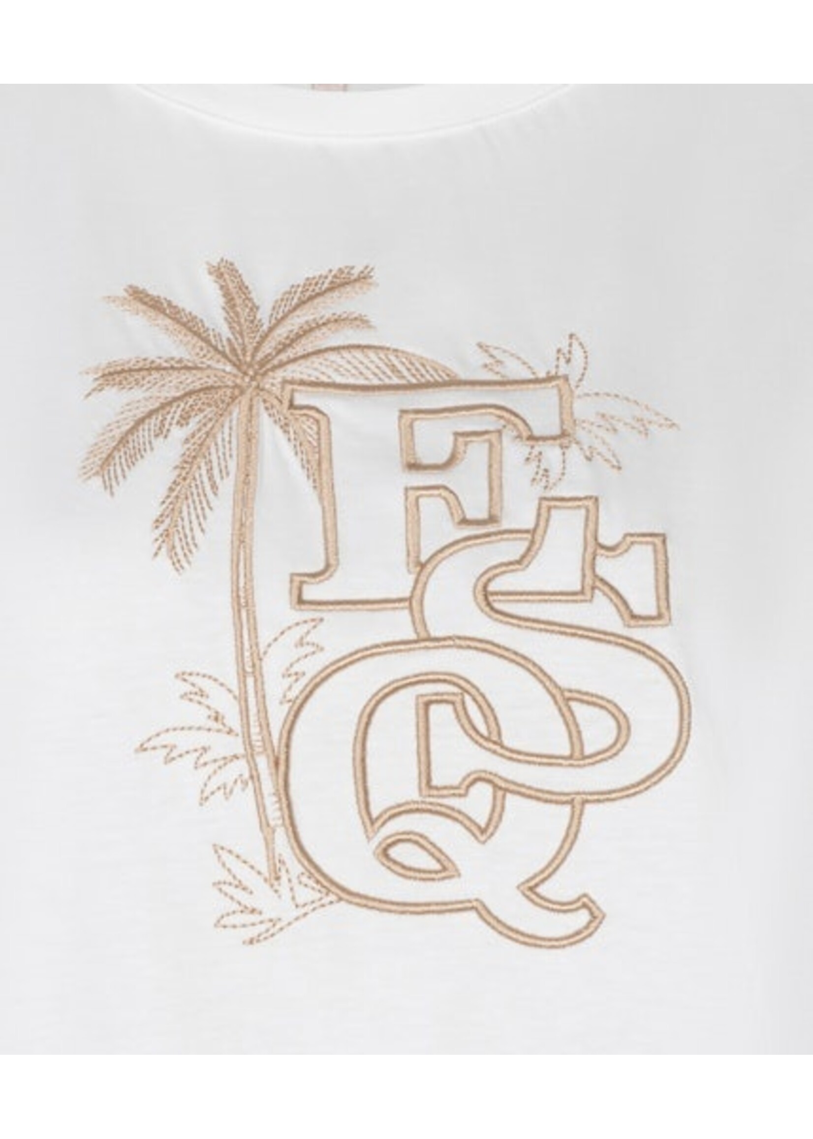EsQualo T-shirt “Palm ESQ" embroidery
