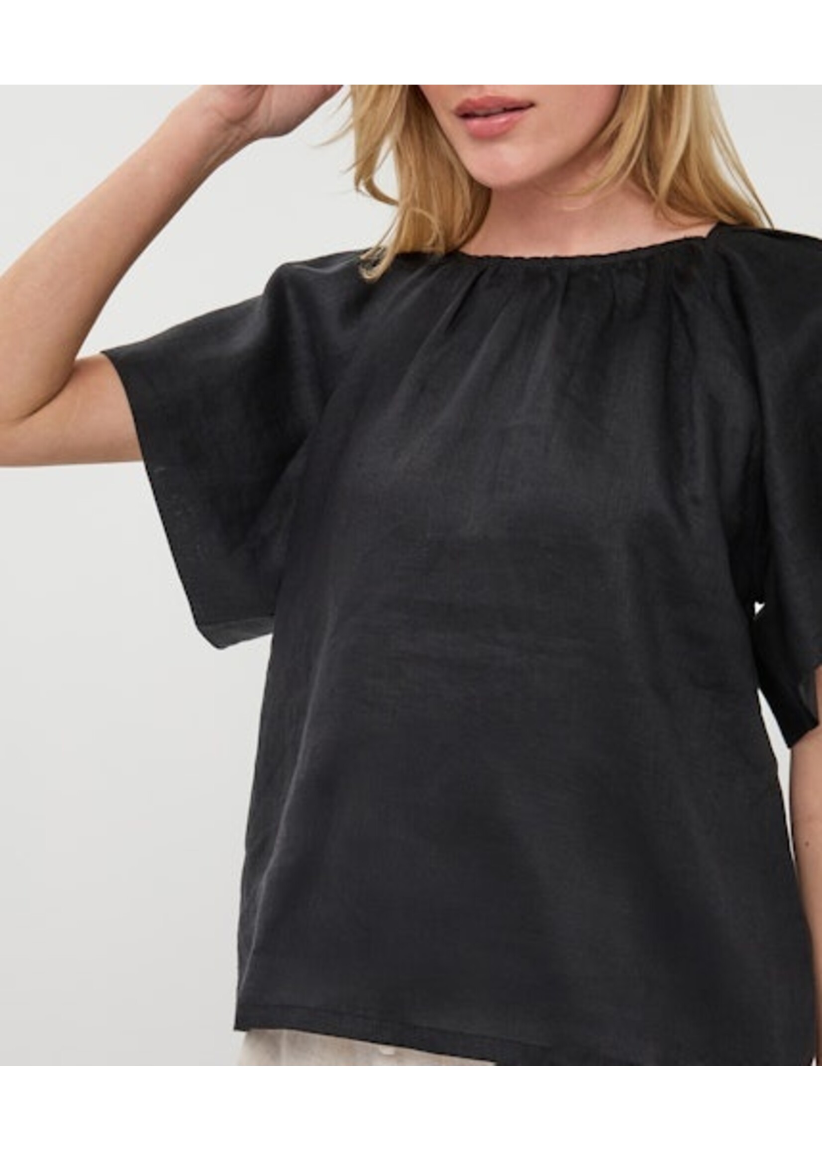 EsQualo Blouse back detail linen