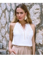 EsQualo Blouse Tropical print