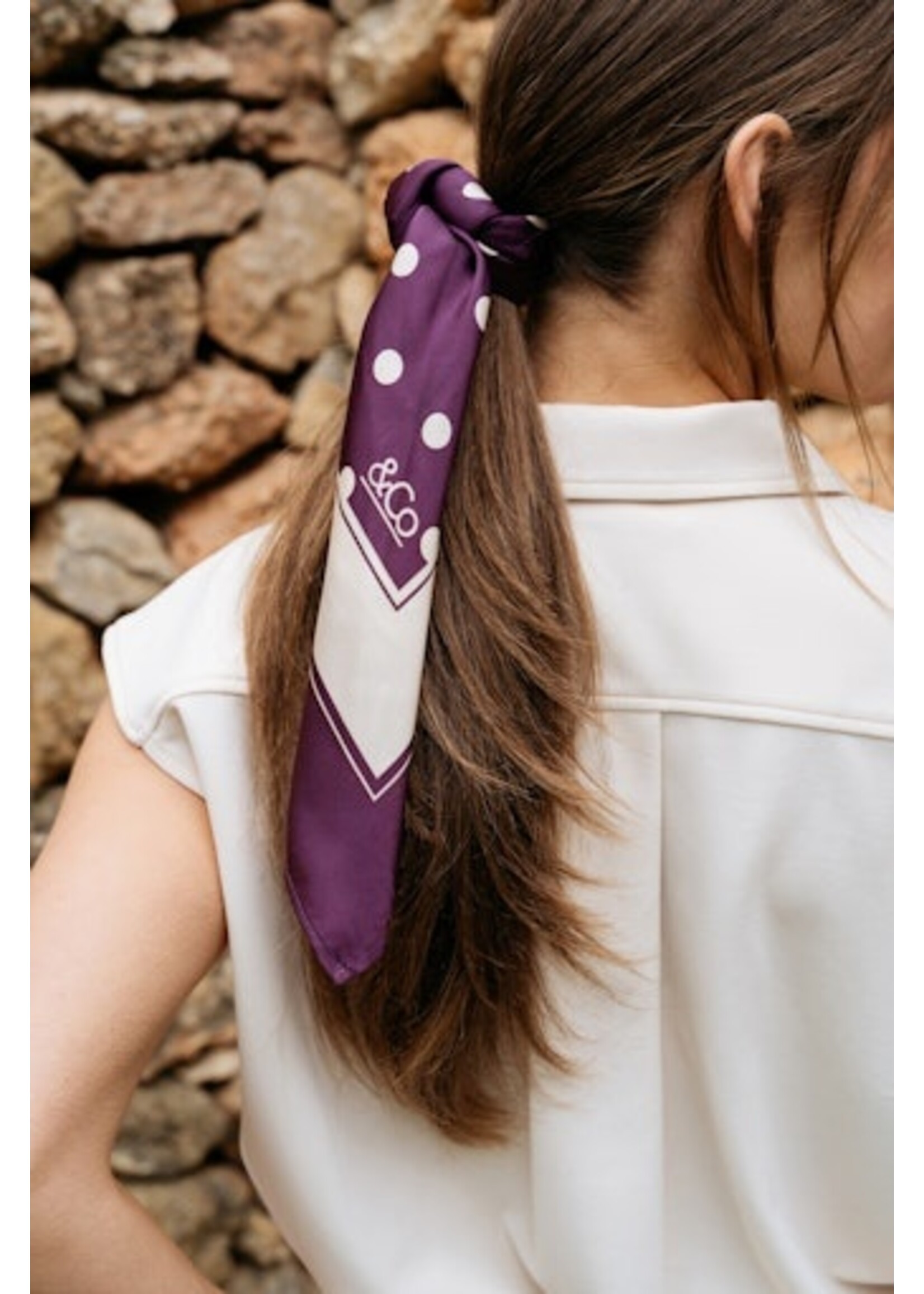 &Co Woman DOT SCARF