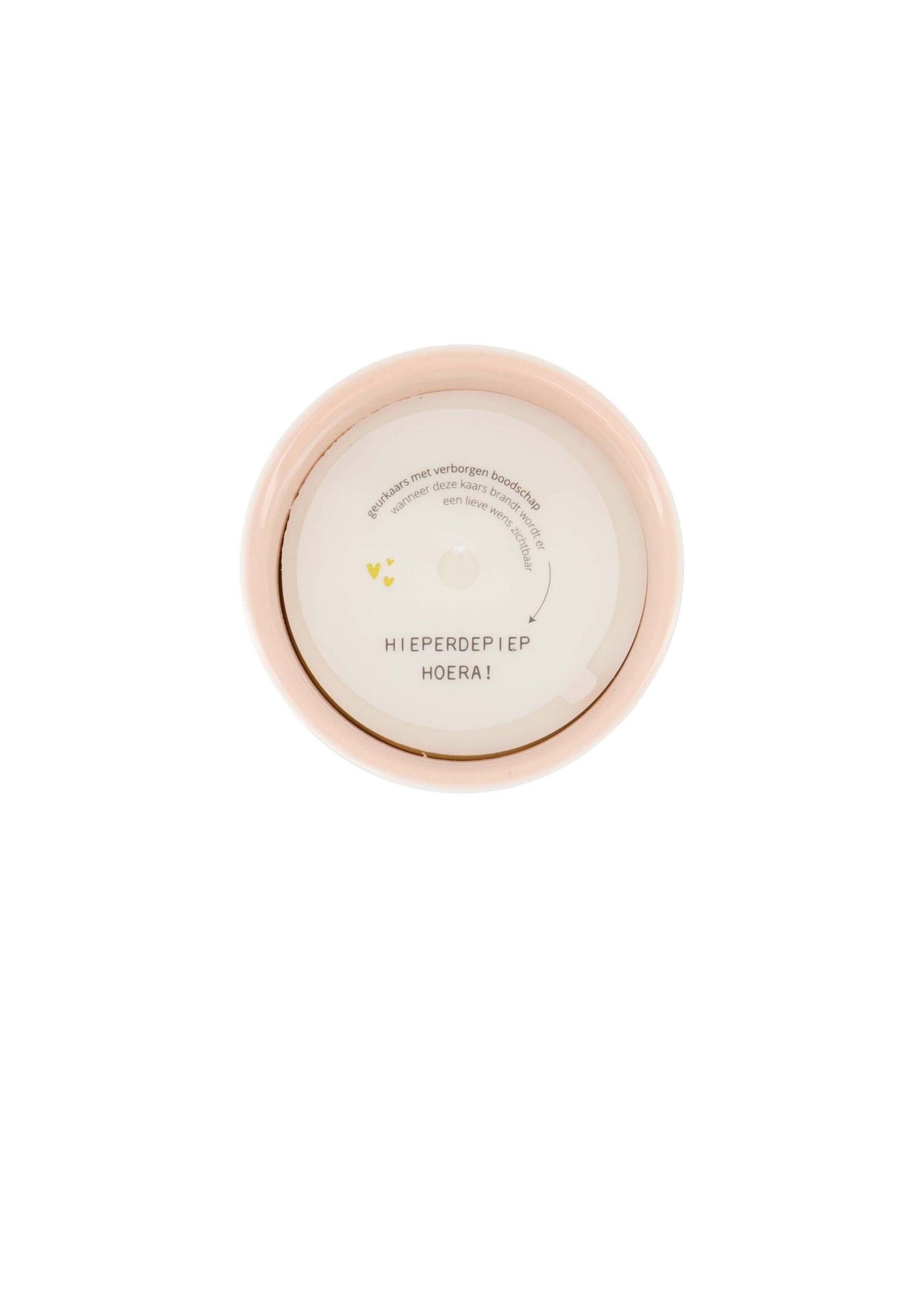 Zusss Geurkaars Hieperdepiep hoera white/pink