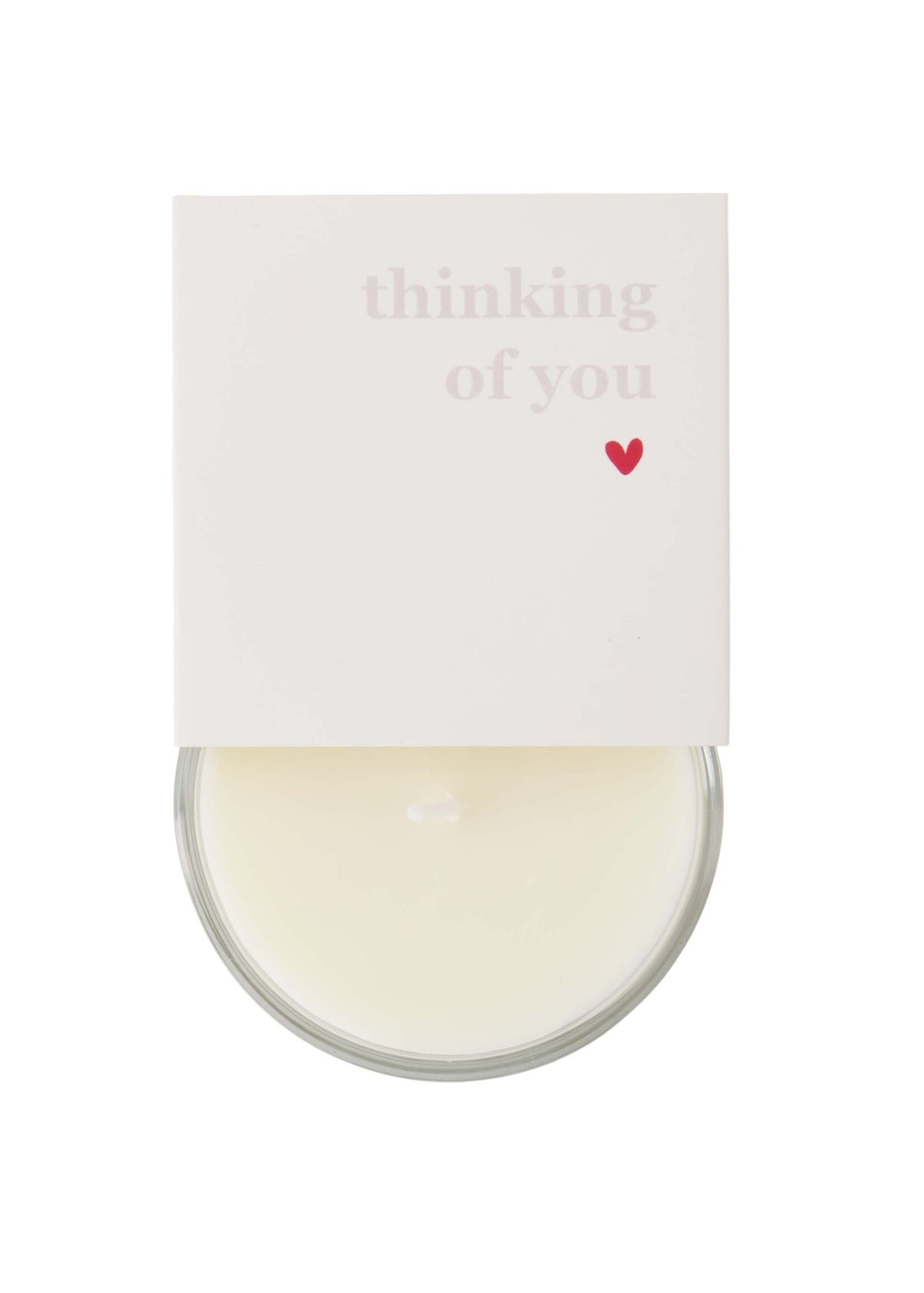 Zusss Geurkaars in wikkel Thinking of you wit/goud