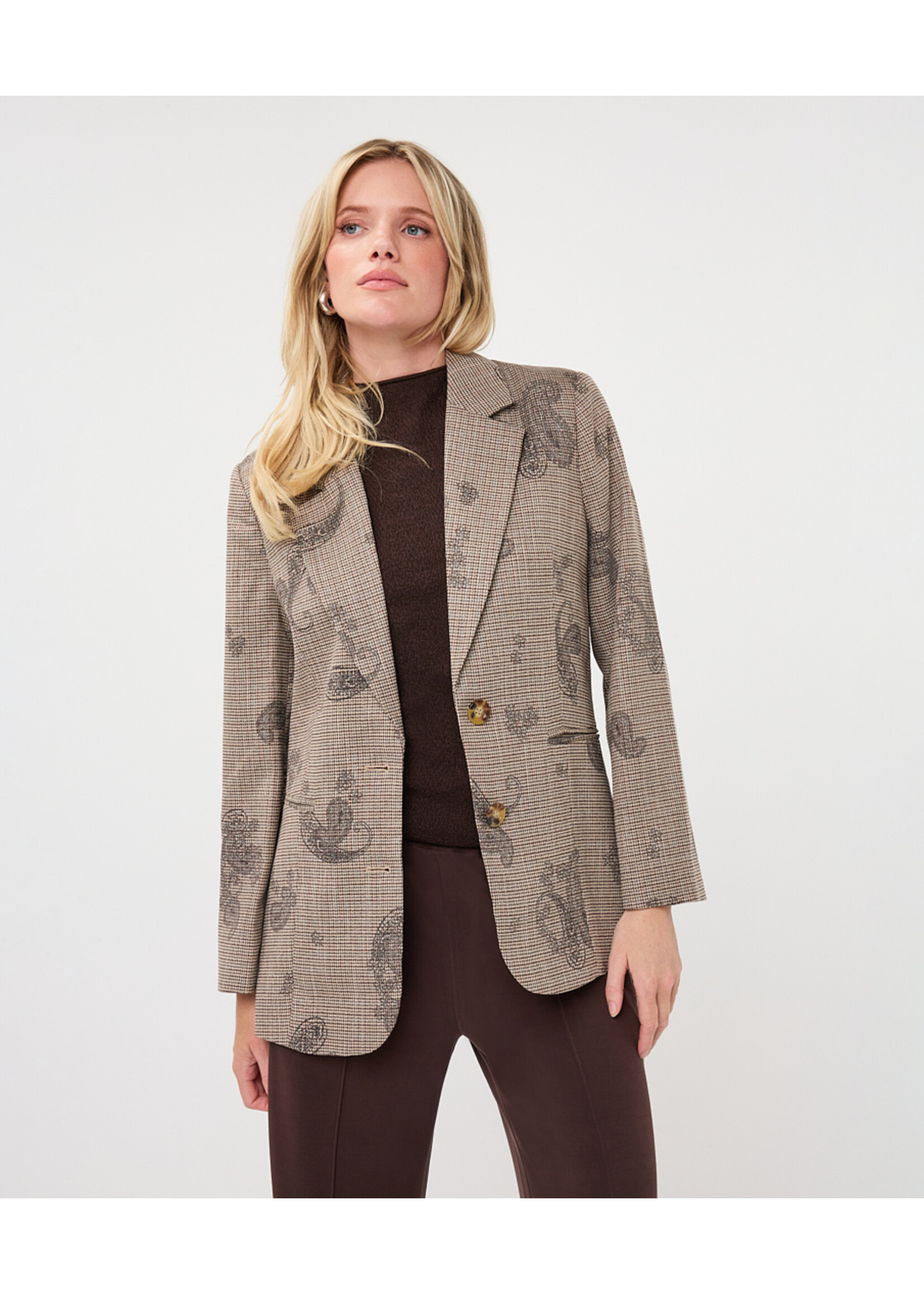 EsQualo Blazer paisley check F26.17507