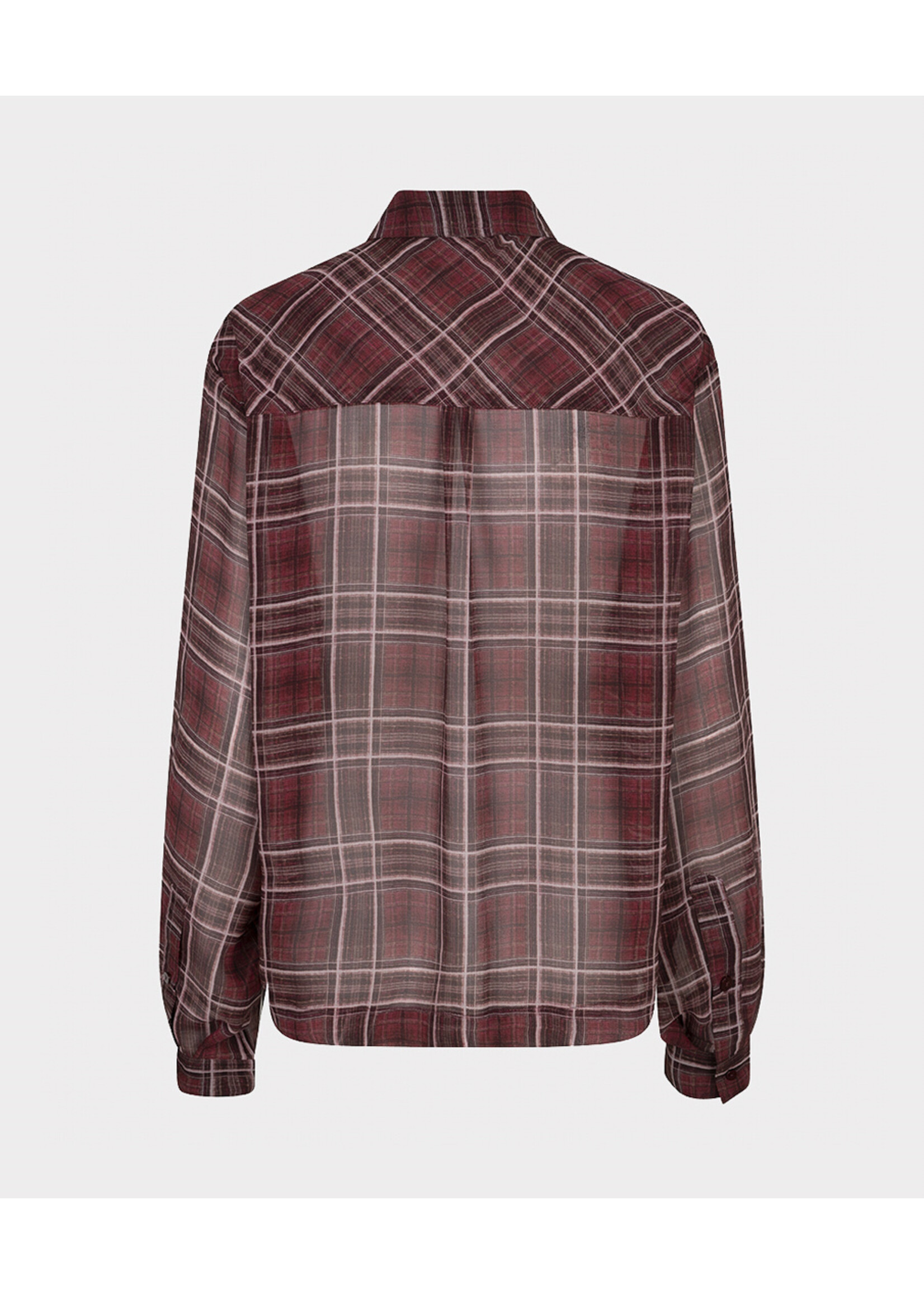 EsQualo Blouse short autumn check F26.14518