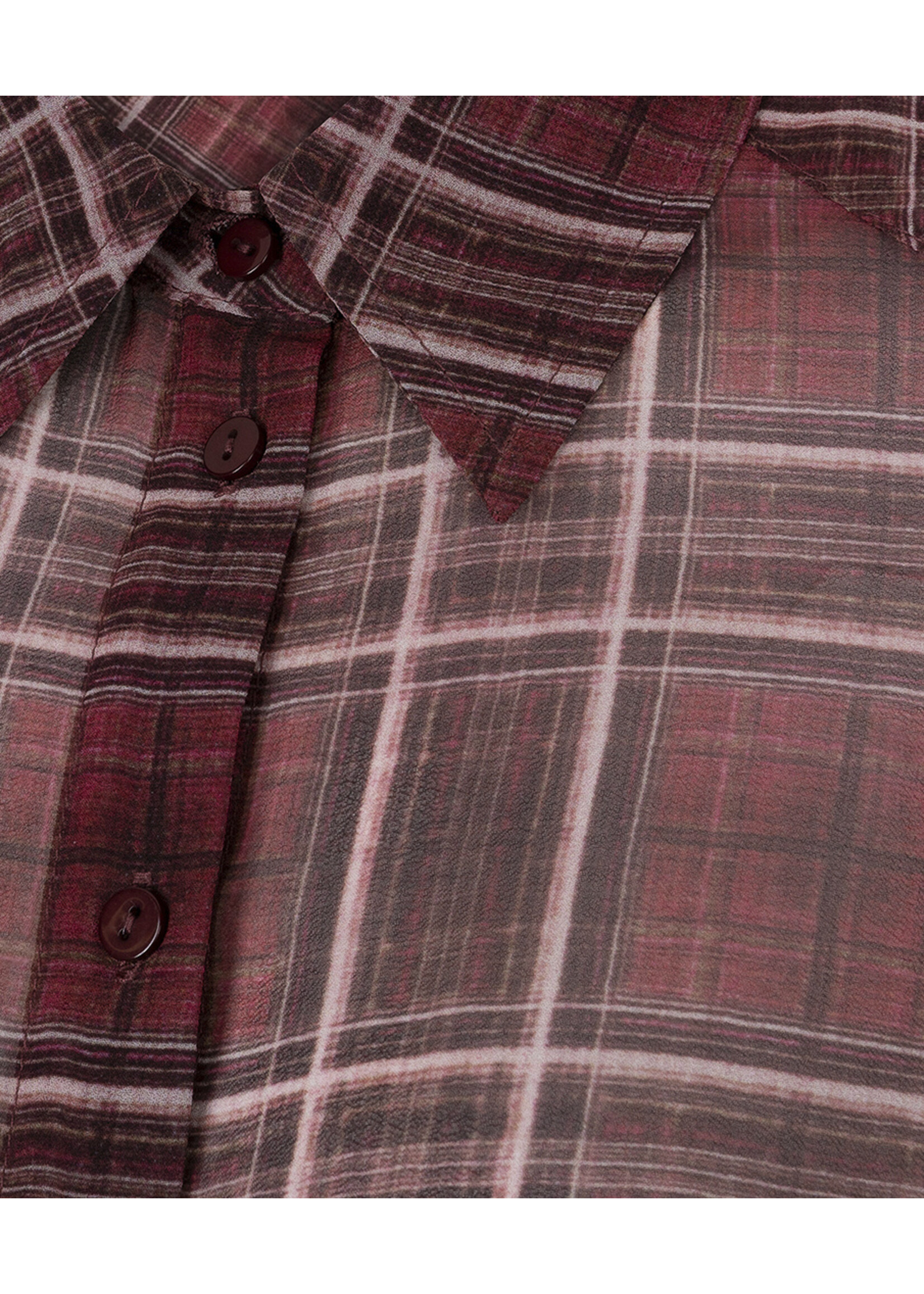 EsQualo Blouse short autumn check F26.14518