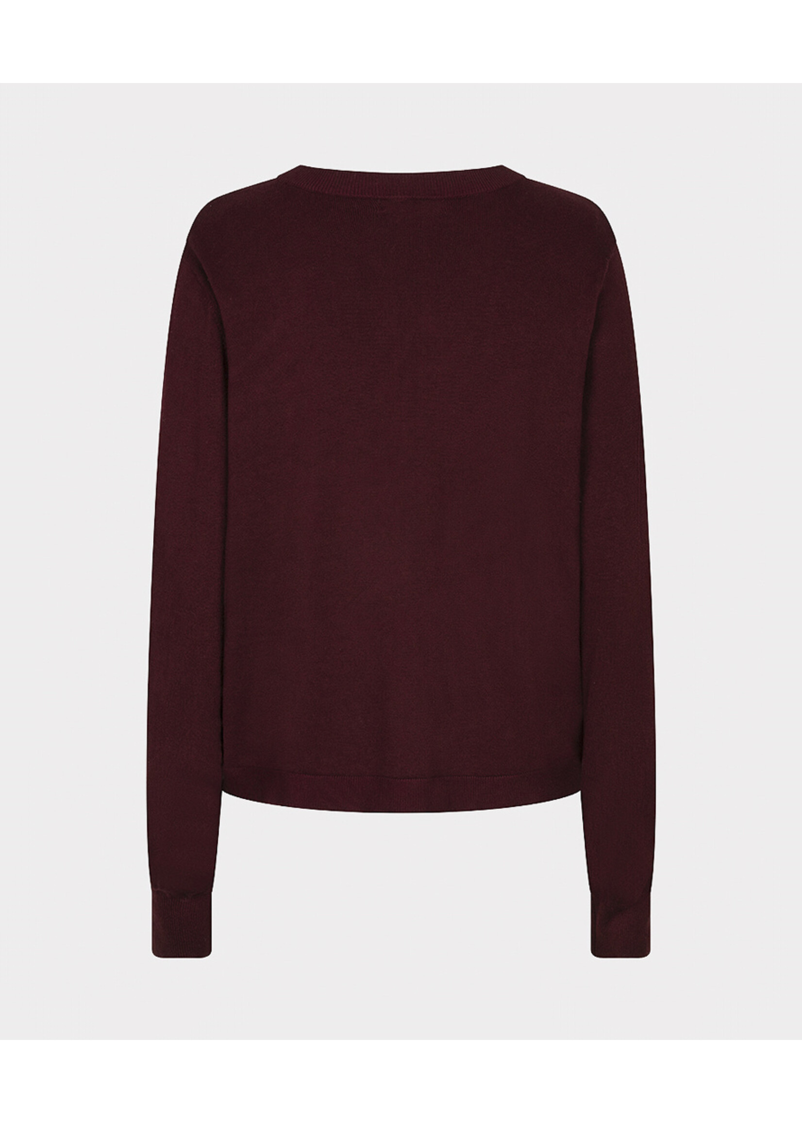 EsQualo Sweater button detail basic knit F26.07545