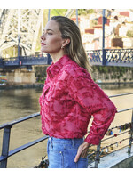 EsQualo Blouse oversized basic plumetis F26.15508
