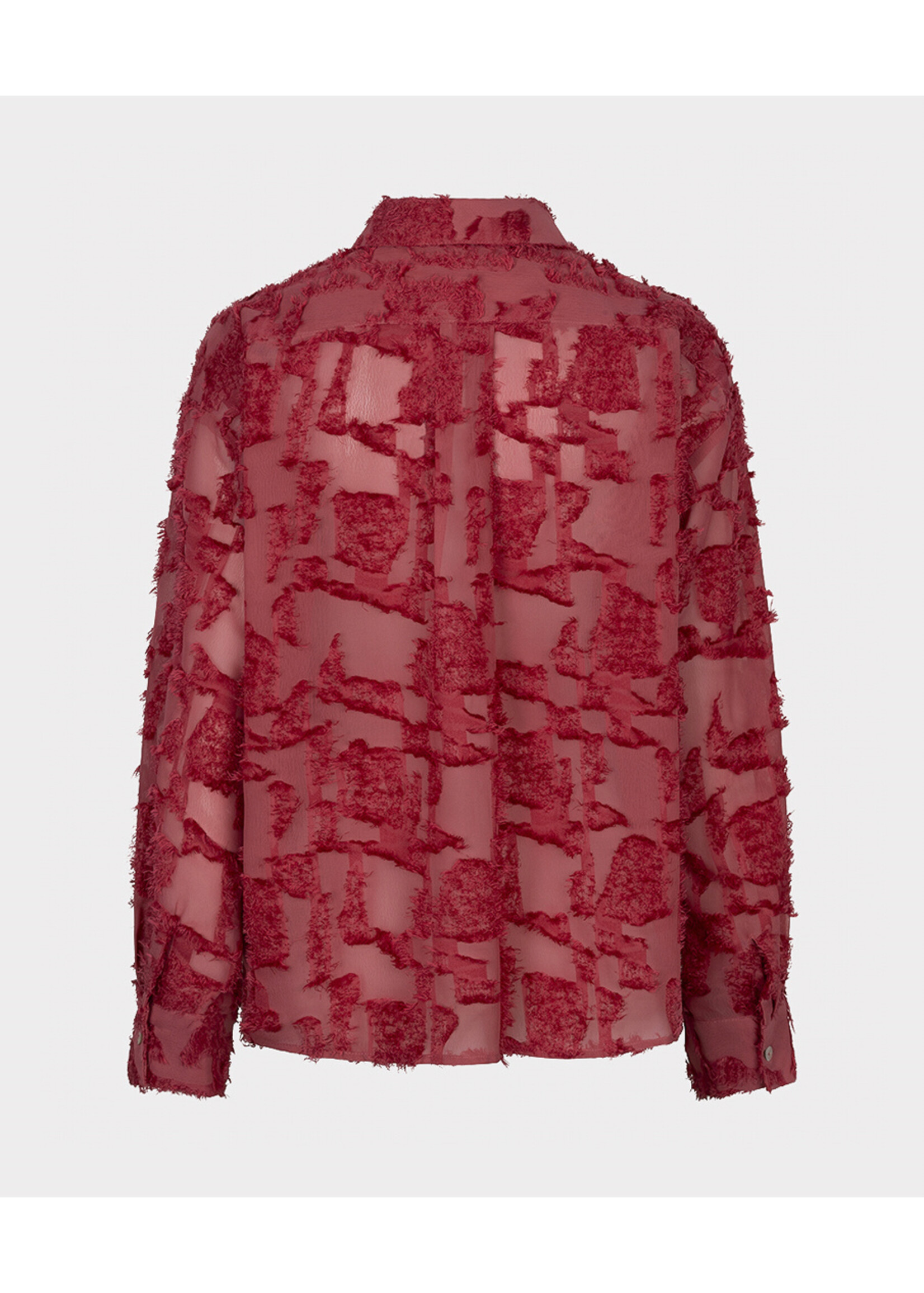 EsQualo Blouse oversized basic plumetis F26.15508