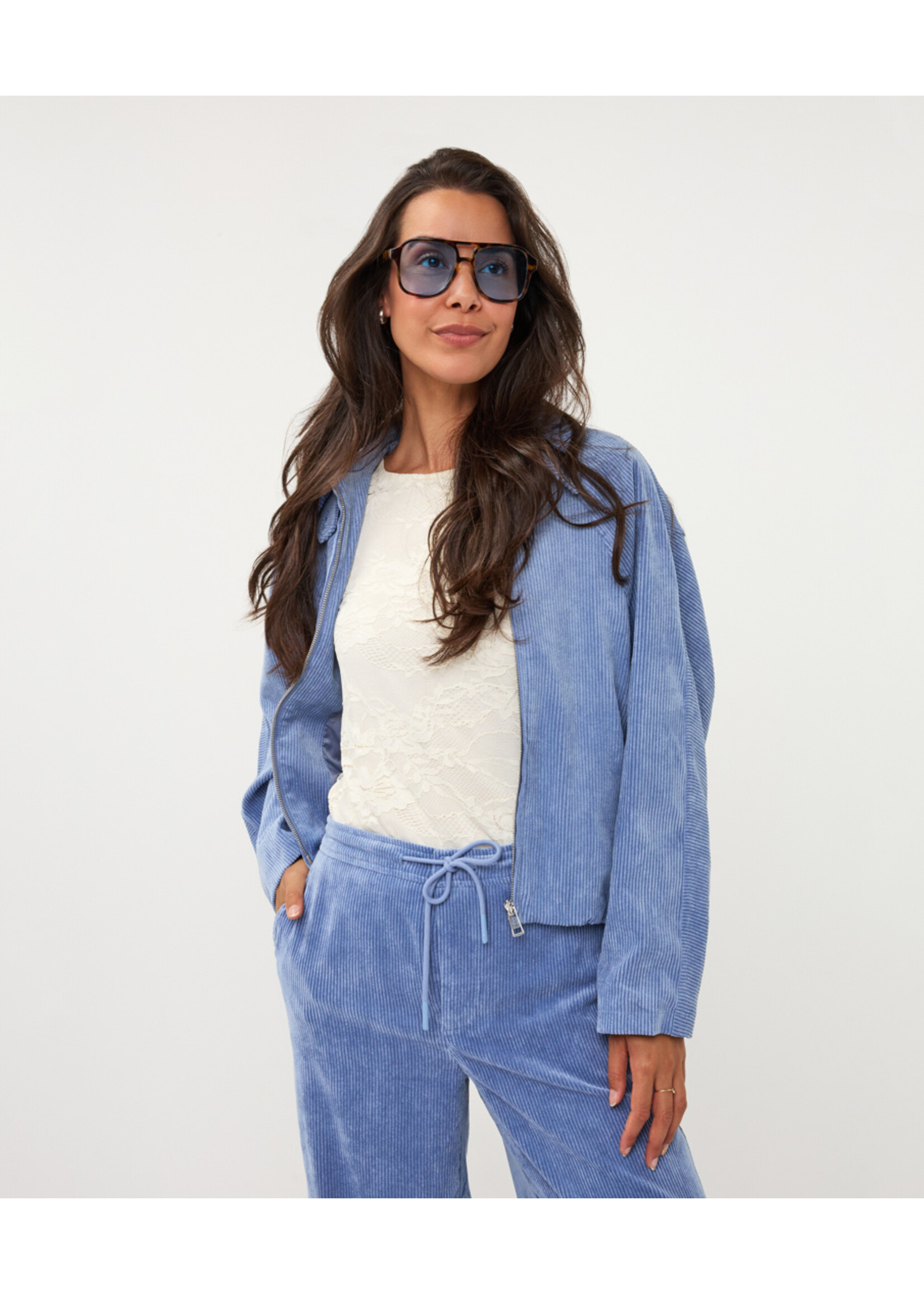 EsQualo Jacket bomber ribcord W26.08706