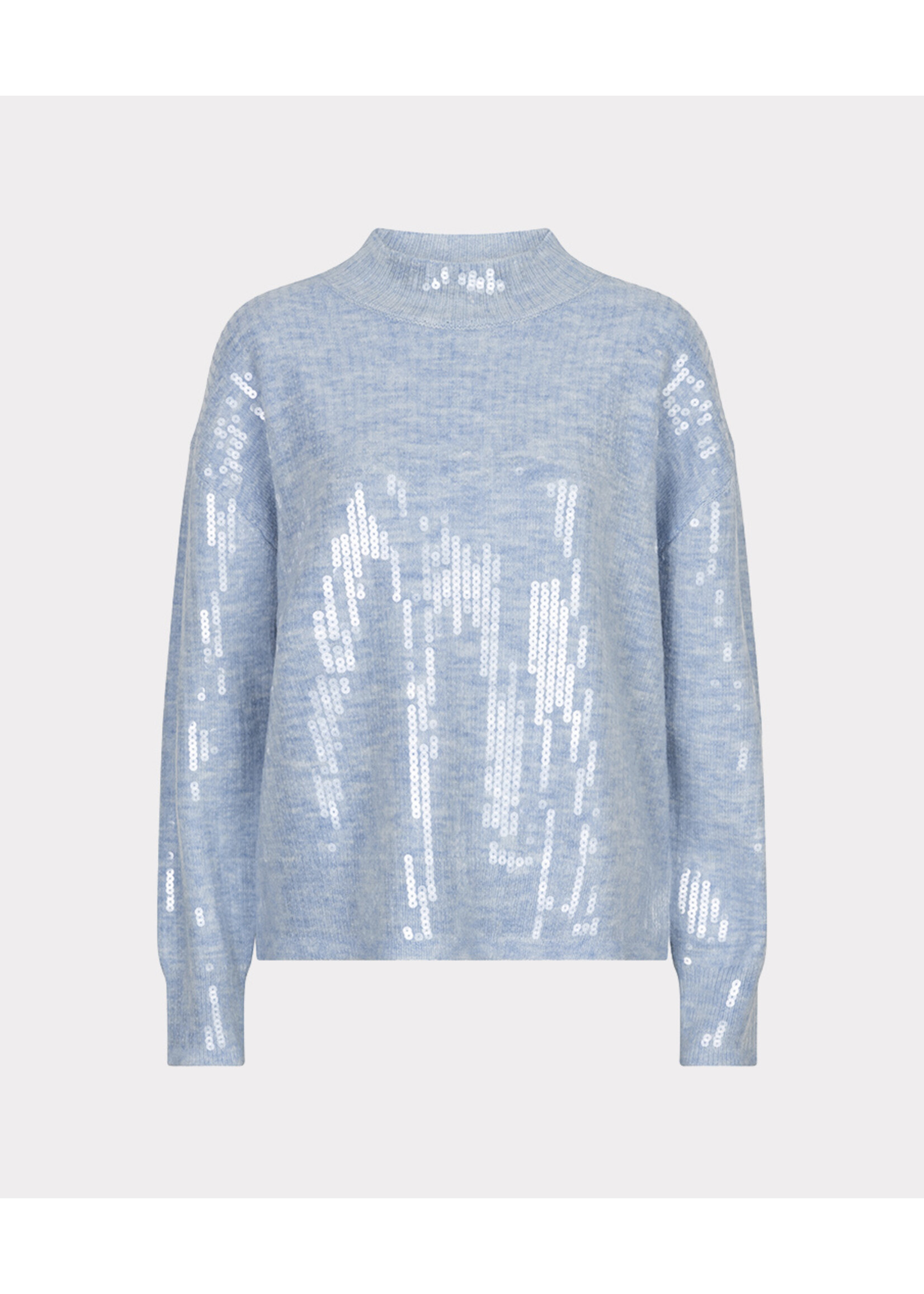 EsQualo Sweater boxy sequins W26.02710