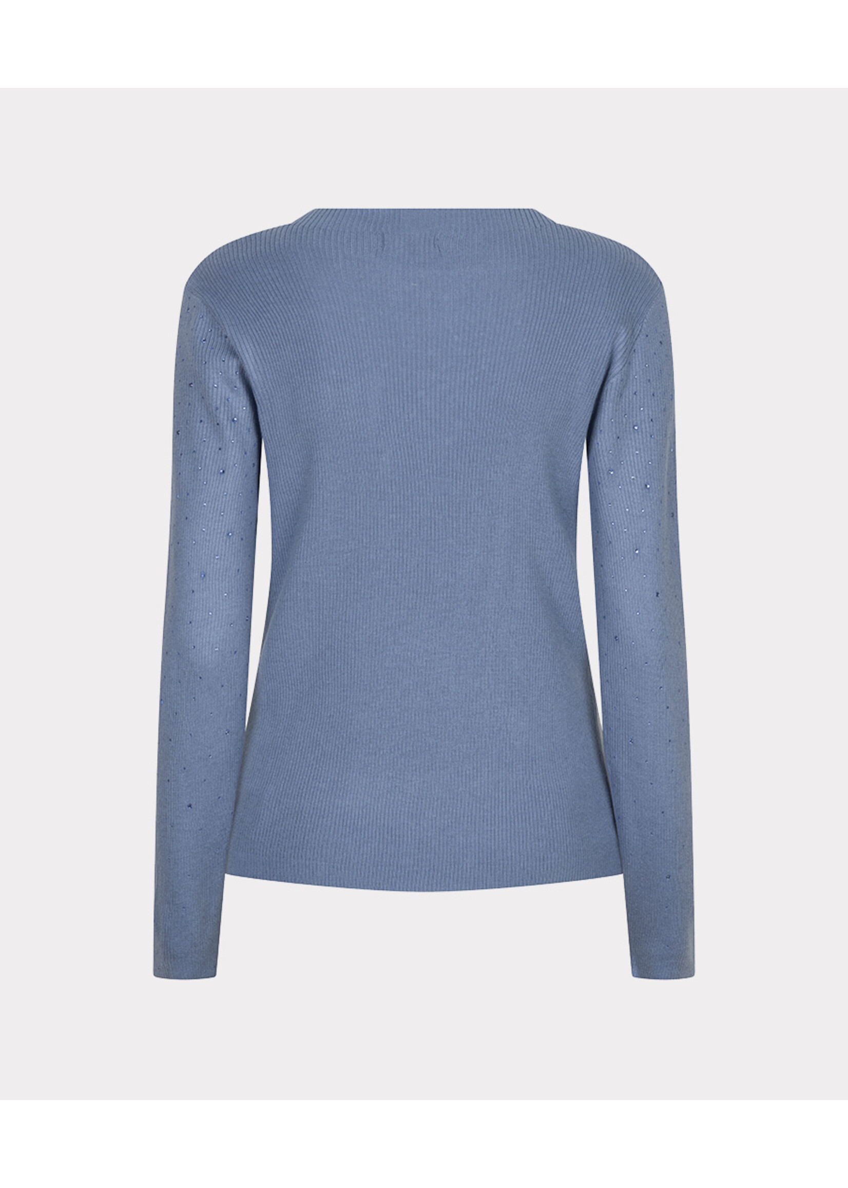 EsQualo Sweater rib l/slve studs W26.02706