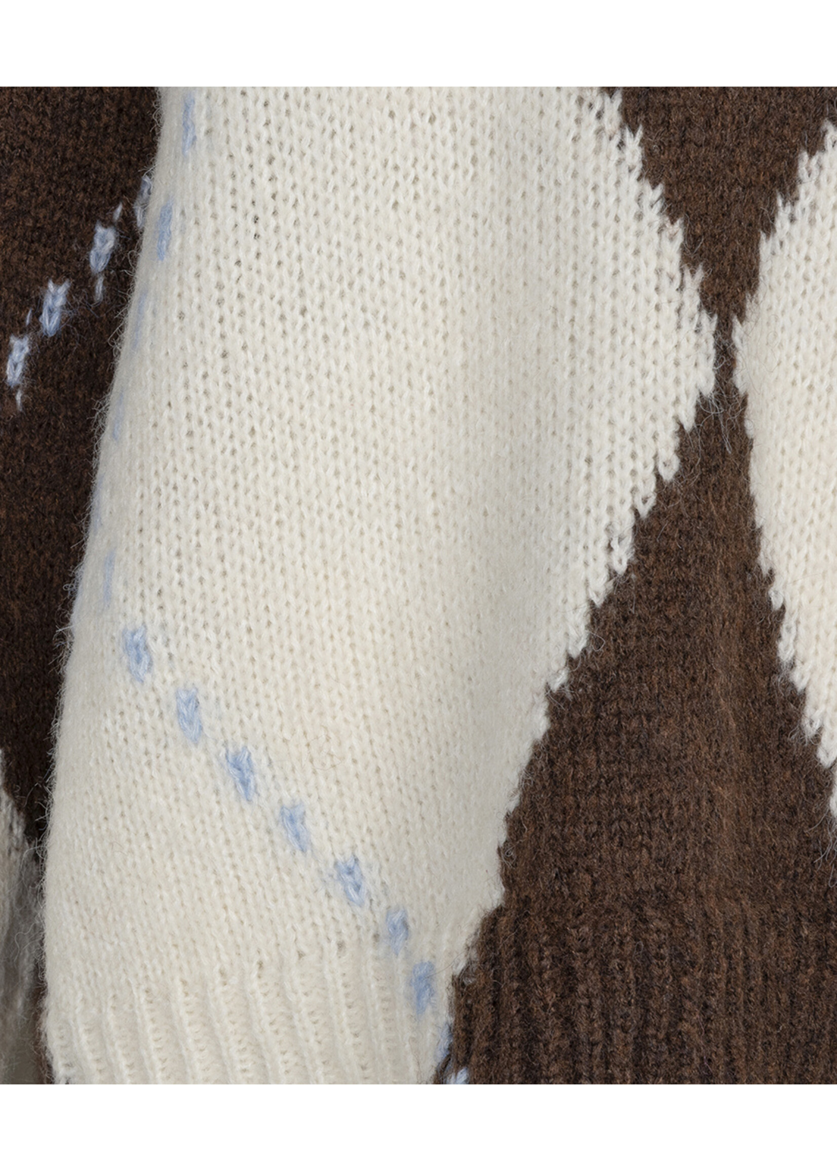EsQualo Sweater big argyle W26.02709