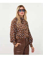EsQualo Blouse scarf Polka Dot W26.10700