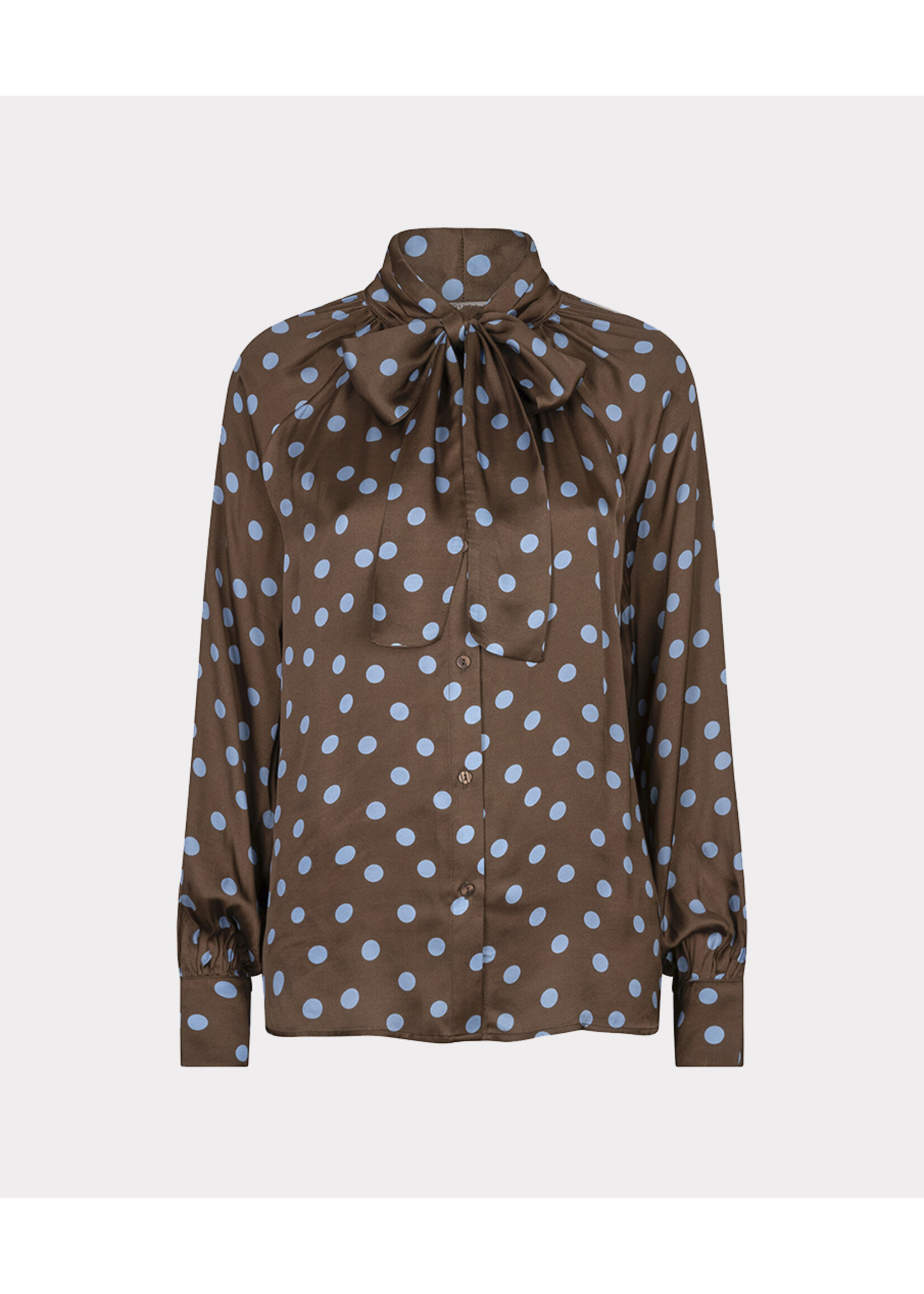 EsQualo Blouse scarf Polka Dot W26.10700