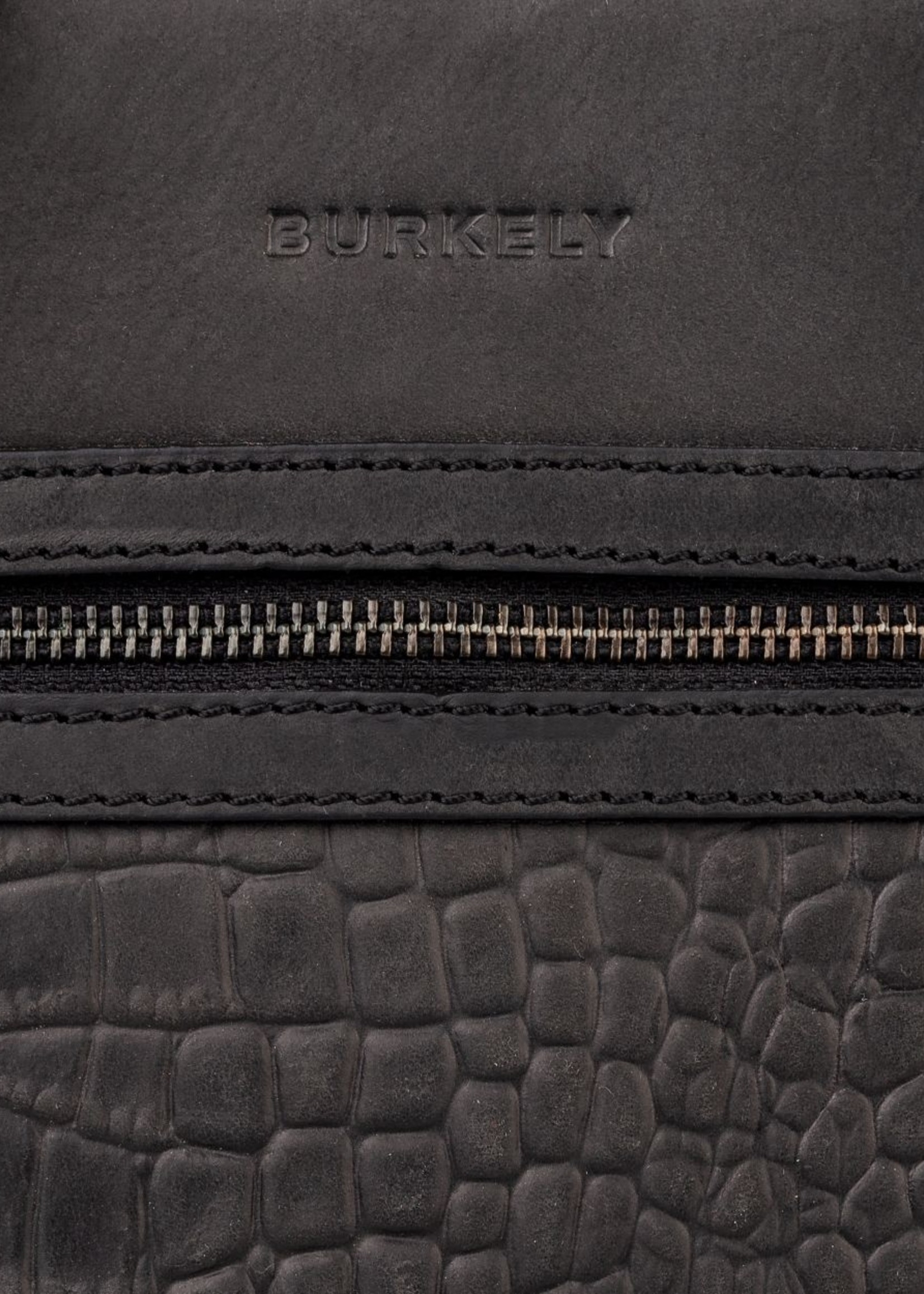 BURKELY Stijlvolle handtas met croco print.