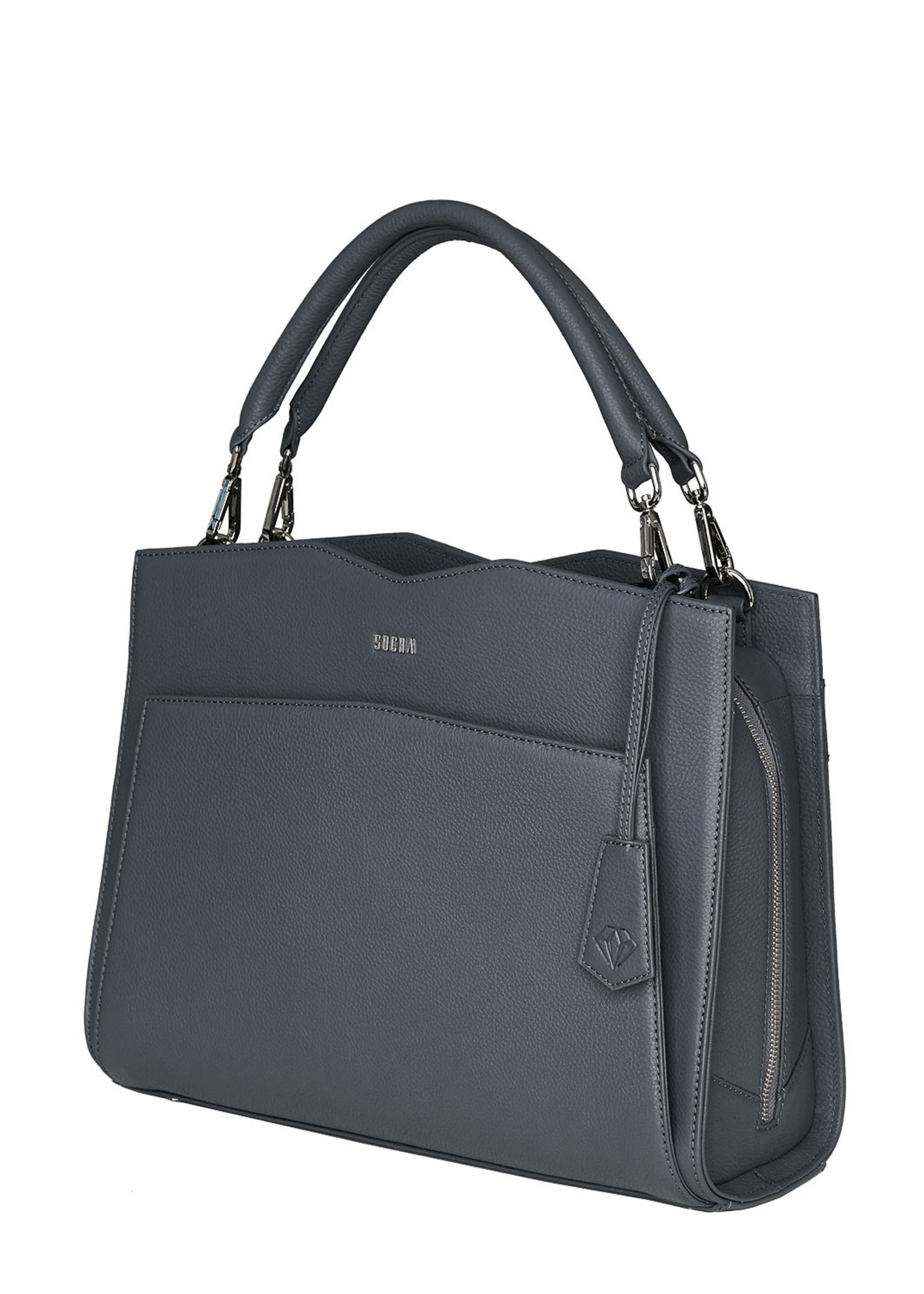 SOCHA Elegante handtas met uitneembare laptop sleeve.