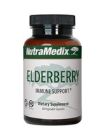 NutraMedix Elderberry vlierbes, 60 caps. (vervanging van Sambucol capsules)