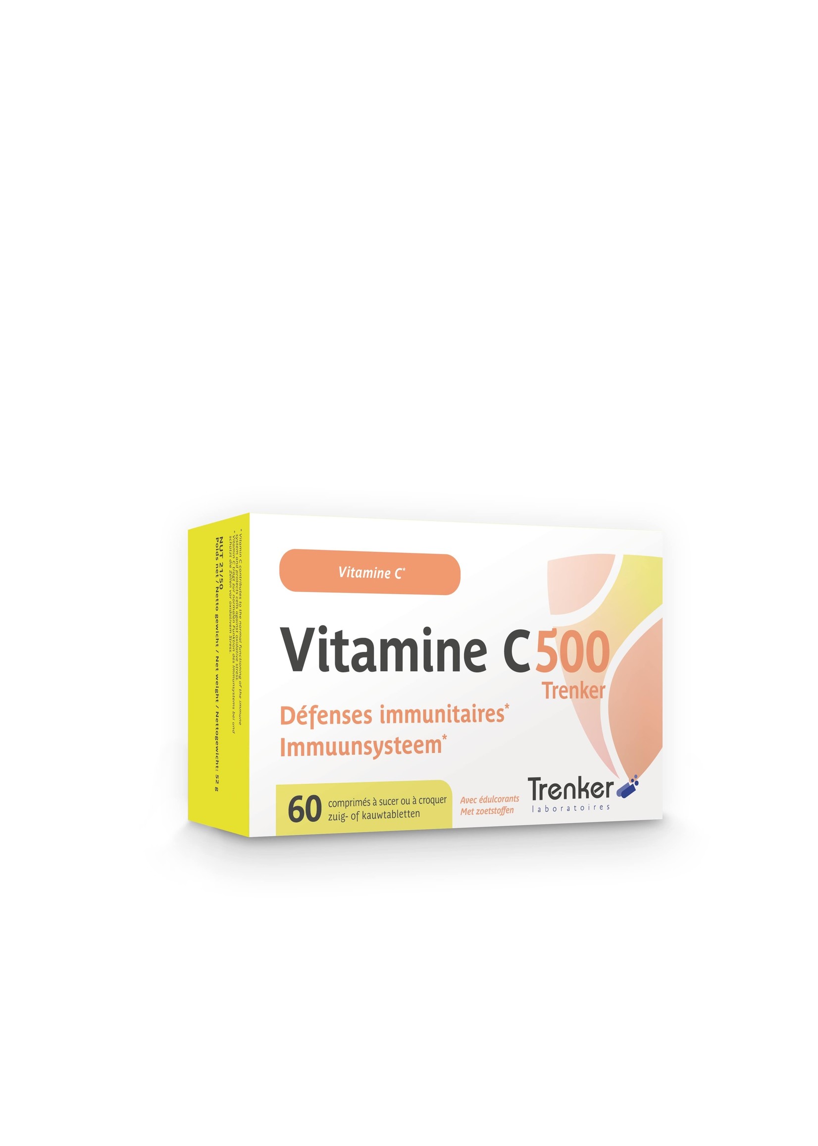 Trenker Vitamine C 500, 60 zuig-/kauwtabl.