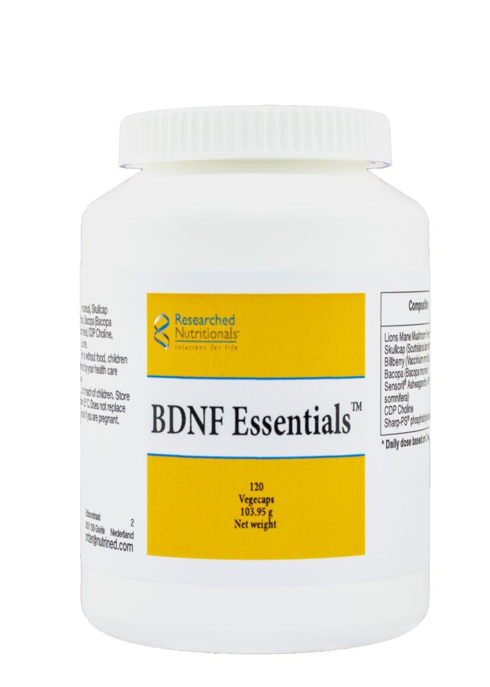 Nutrined BDNF Essentials, 120 caps.