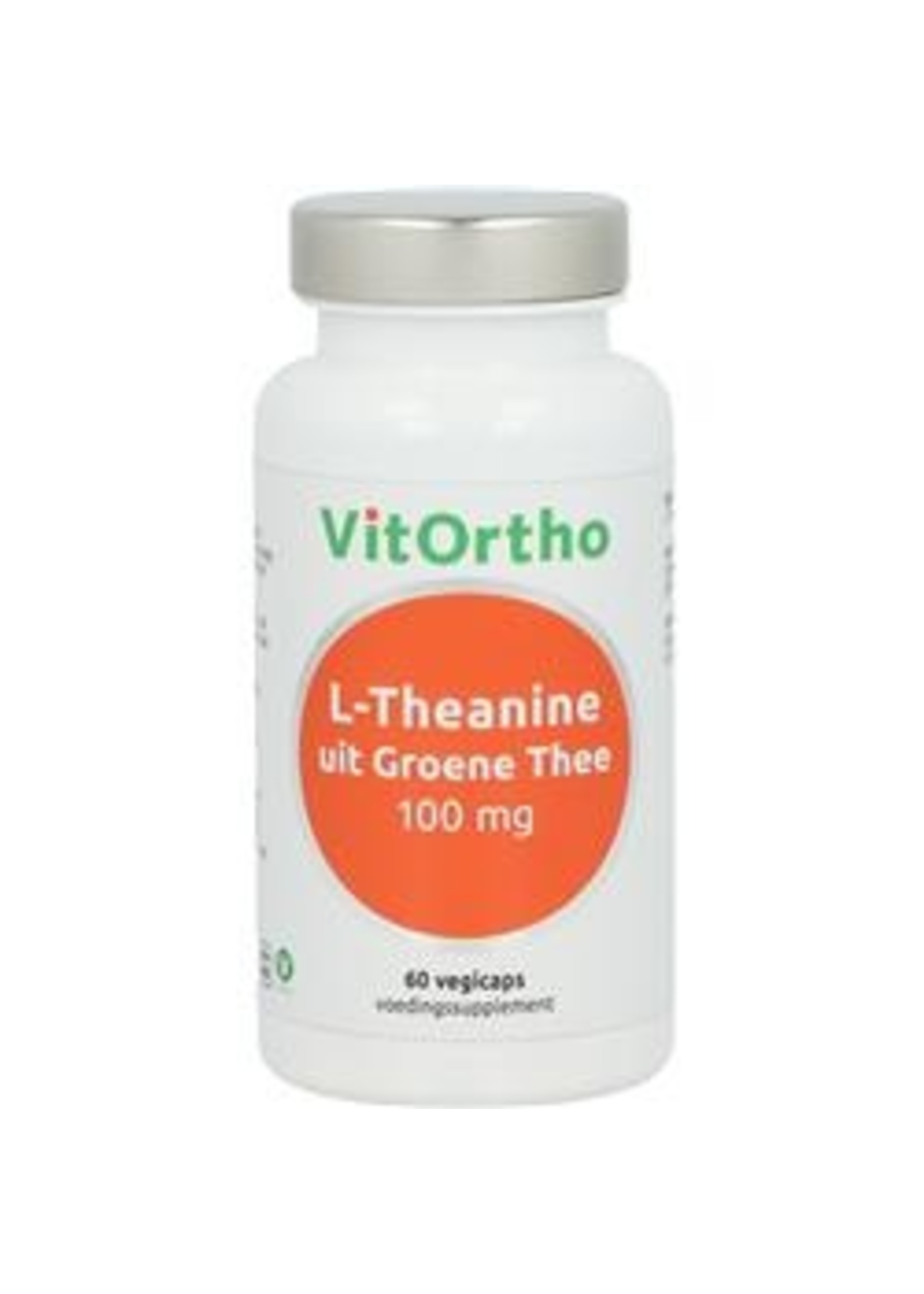 VitOrtho L-Theanine 100 mg uit Groene Thee, 60 caps.