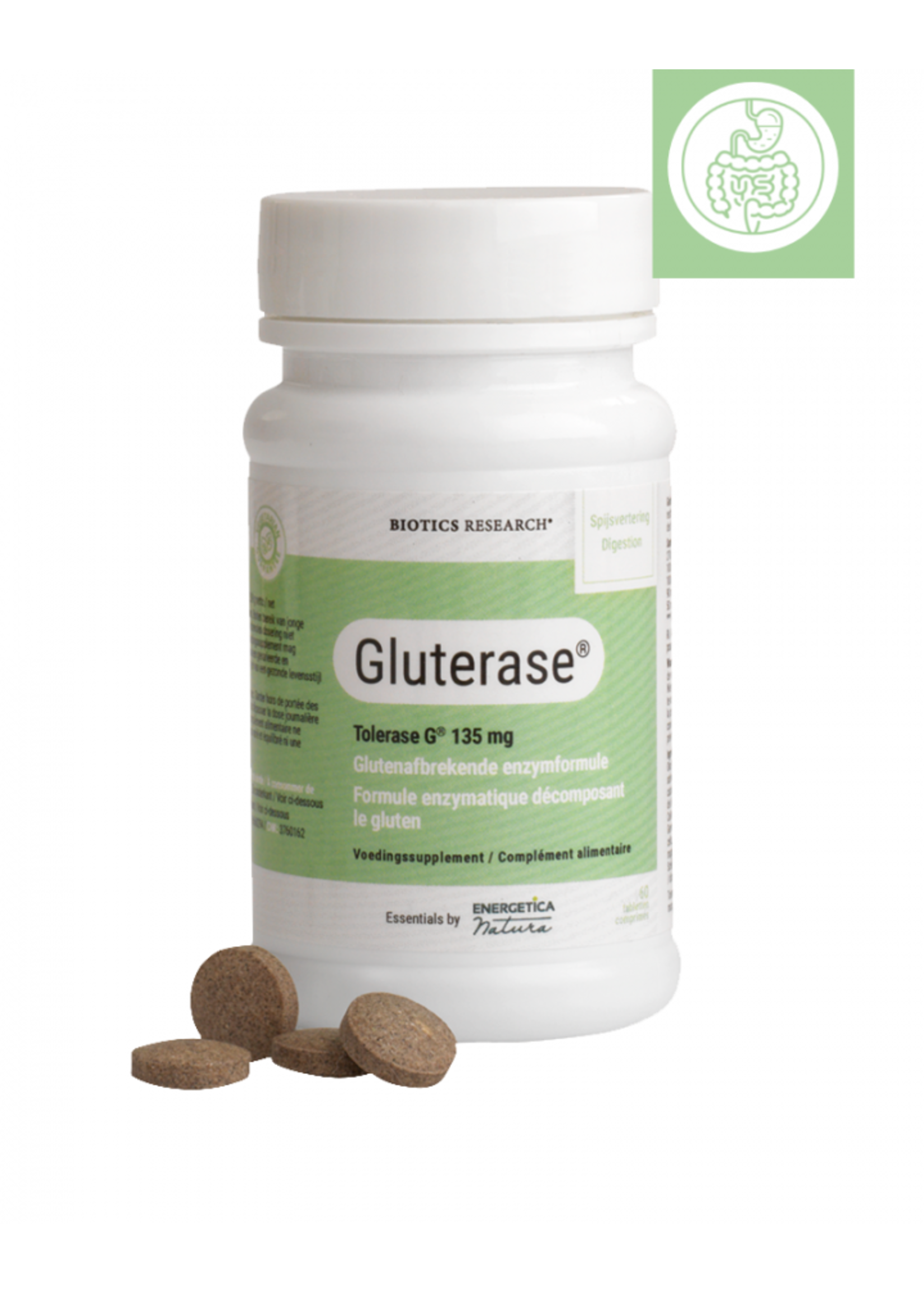 Biotics Research Gluterase, 60 tabl.