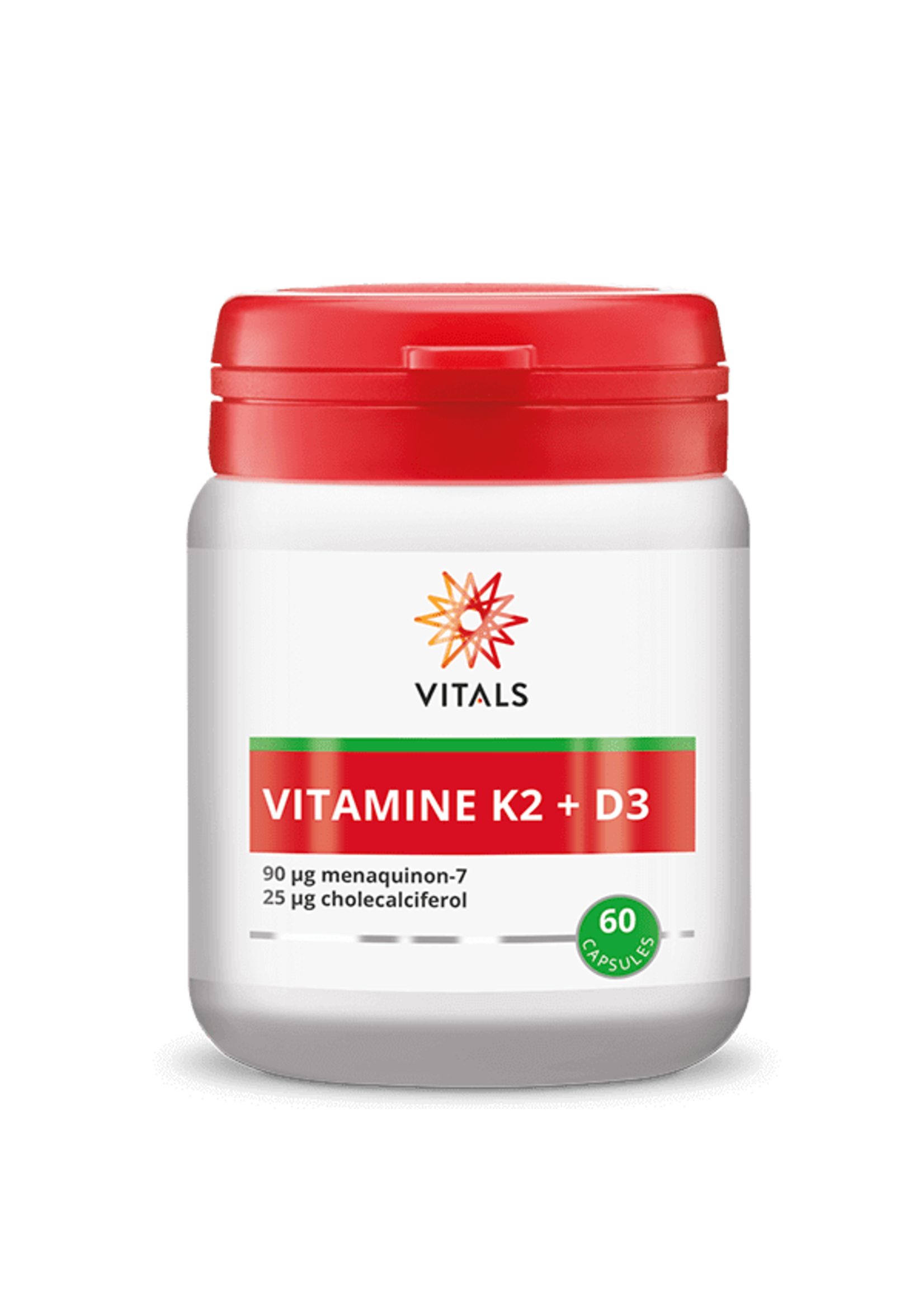 Vitals Vitamine K2 + D3, 60 caps.