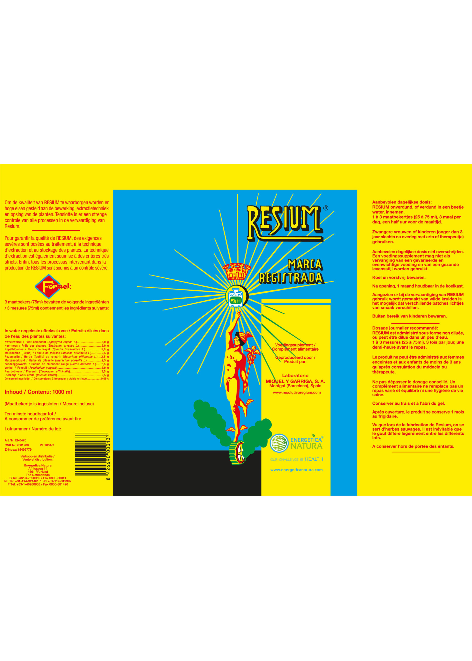 Energetica Natura Resium, 600 ML