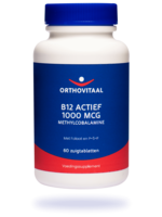 Orthovitaal B12 Actief 1000 mcg,  60 zuigtabl. "uit assortiment": alternatief: B12 5000 mcg Adenosylcobalamine, 60 smelttabl.