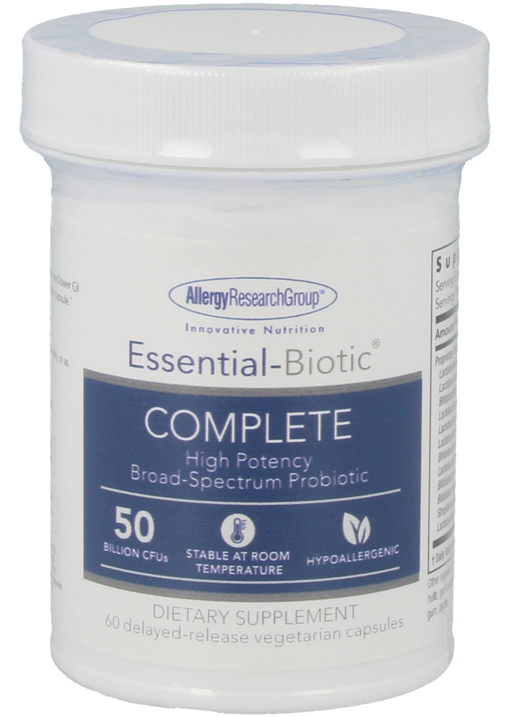 Allergy Research Group Essential-Biotic Complete, 60 caps.