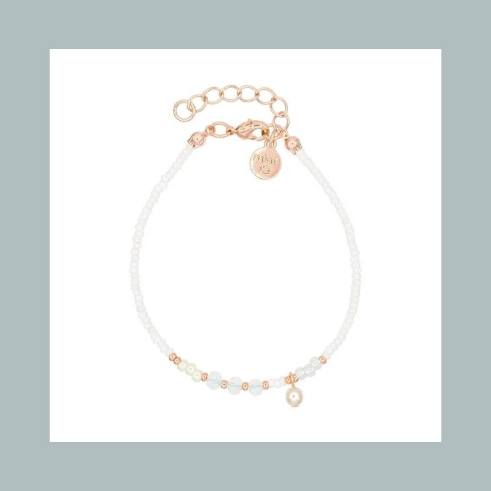 Mint15 mix armband in witte tinten