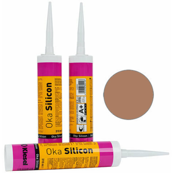 - LEVERBAAR OP BESTELLING -  Oka Silicon - Siliconen sanitair kit Lichtbruin