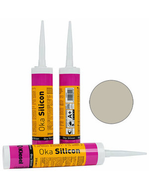  Oka Silicon - Siliconen sanitair kit Universeel Grijs