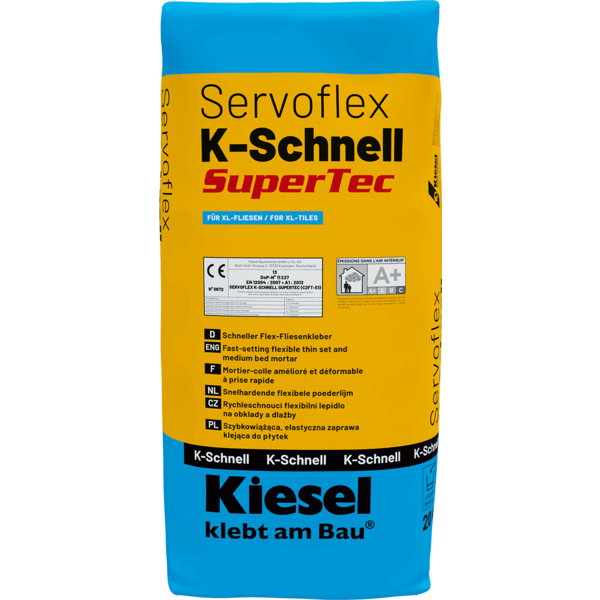 Servoflex K-Schnell SuperTec, 20kg - Snelhardende flexibele tegellijm