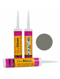  - NIEUW-  Oka Silicon - Siliconen sanitair kit Betongrijs