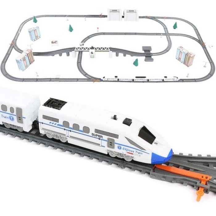 Omhoog Kast mechanisch XXL Elektrische Treinbaan Set - Set Met Trein Met Locomotief & Wagons -  Multiaza.com
