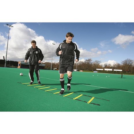 Precision Trainingsladder | Ladder | Verstelbaar | 4 meter | Geel-Zwart