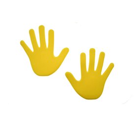 Pre-Sport Markeerhanden | Set van 6 | Rood - Geel - Paars