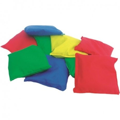 Megaform Pittenzakken | Voordelige set van 12 | Nylon | Waterafstotend | Rood - Geel - Groen - Blauw