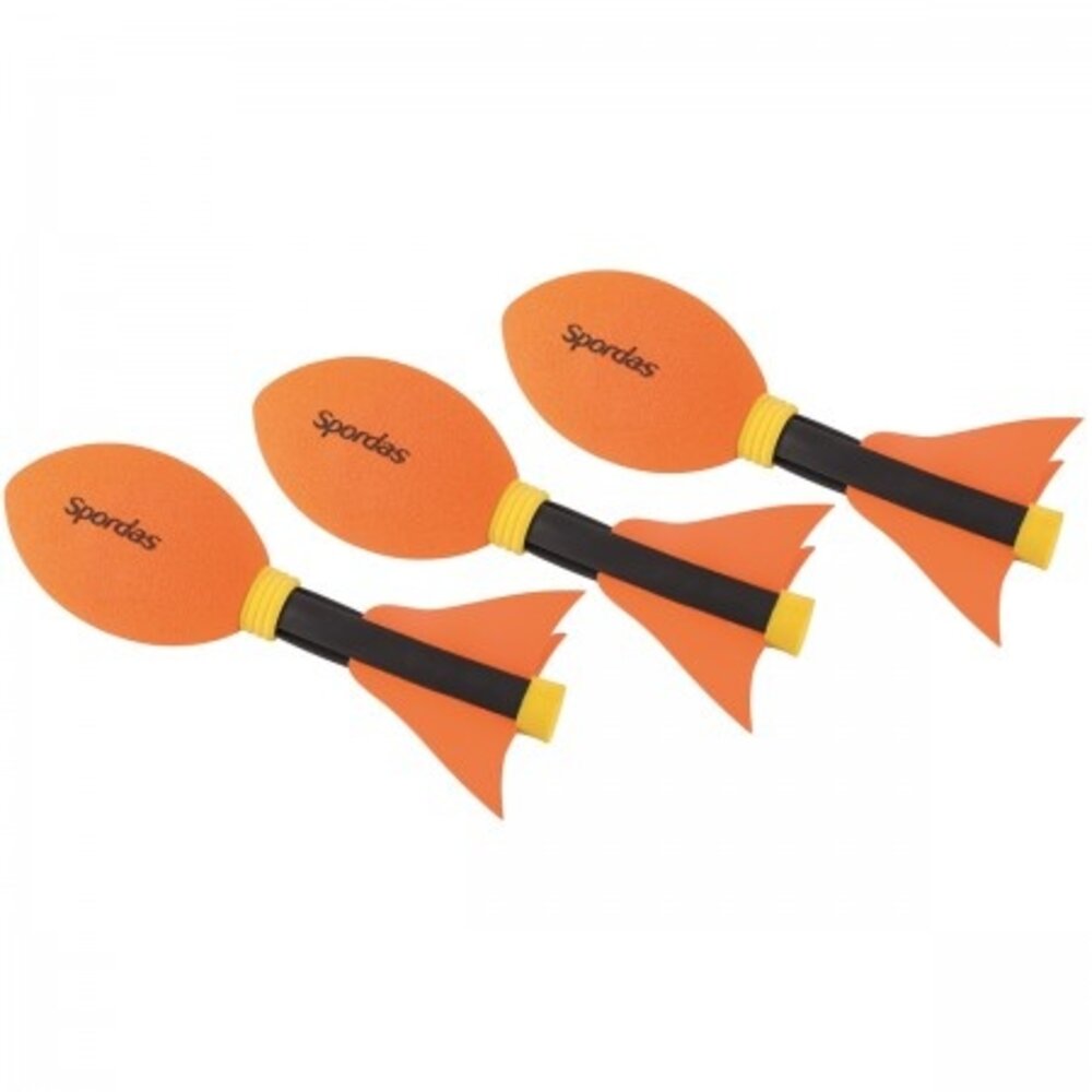 Spordas Mini Torpedo | Set van 3 stuks | Mini Speer | Vortex | Werpbal Spordas Mini Torpedo | Set van 3 stuks | Mini Speer | Vortex | Werpbal