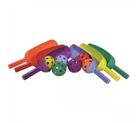 Spordas Scoop Set | Set van 6 | Inclusief ballen | Hand-oogcoördinatie & motoriek