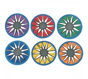 Spordas Twist Frisbee | Set van 6 | Verschillende kleuren Spordas Twist Frisbee | Set van 6 | Verschillende kleuren