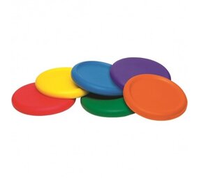 Spordas Foam frisbee | Zachte frisbee | 21,6 cm | Per stuk of set van 6 Spordas Foam frisbee | Zachte frisbee | 21,6 cm | Per stuk of set van 6