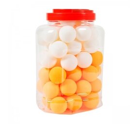 Megaform Tafeltennis balletjes | Wit-Oranje | 60 stuks