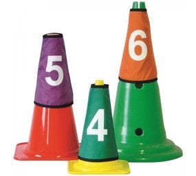 Spordas Pion hoesjes | Set van 10 | Cijfers 1 t/m 10 Spordas Pion hoesjes | Set van 10 | Cijfers 1 t/m 10