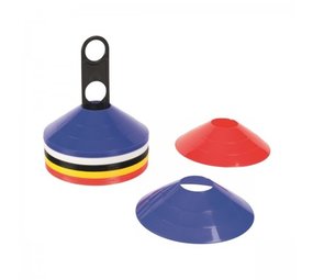 Megaform Trainingshoedjes | Set van 50 | Rood-Geel-Zwart-Wit-Blauw Megaform Trainingshoedjes | Set van 50 | Rood-Geel-Zwart-Wit-Blauw