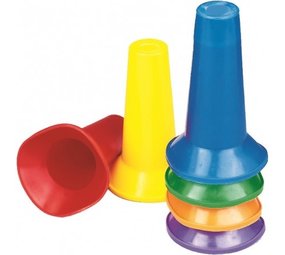 Spordas Pionnen | Afbakenkegels | 16cm | Set van 6 Spordas Pionnen | Afbakenkegels | 16cm | Set van 6