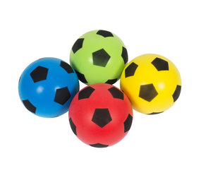 Megaform Foam Voetballen | Set van 4 | Geel-Rood-Groen-Blauw Megaform Foam Voetballen | Set van 4 | Geel-Rood-Groen-Blauw