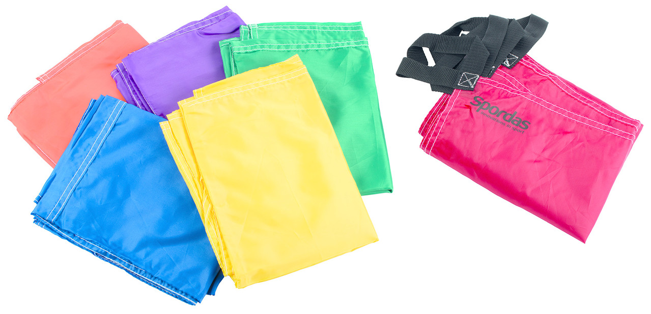 Spordas Spelparachute | Tweepersoons | Set van 6