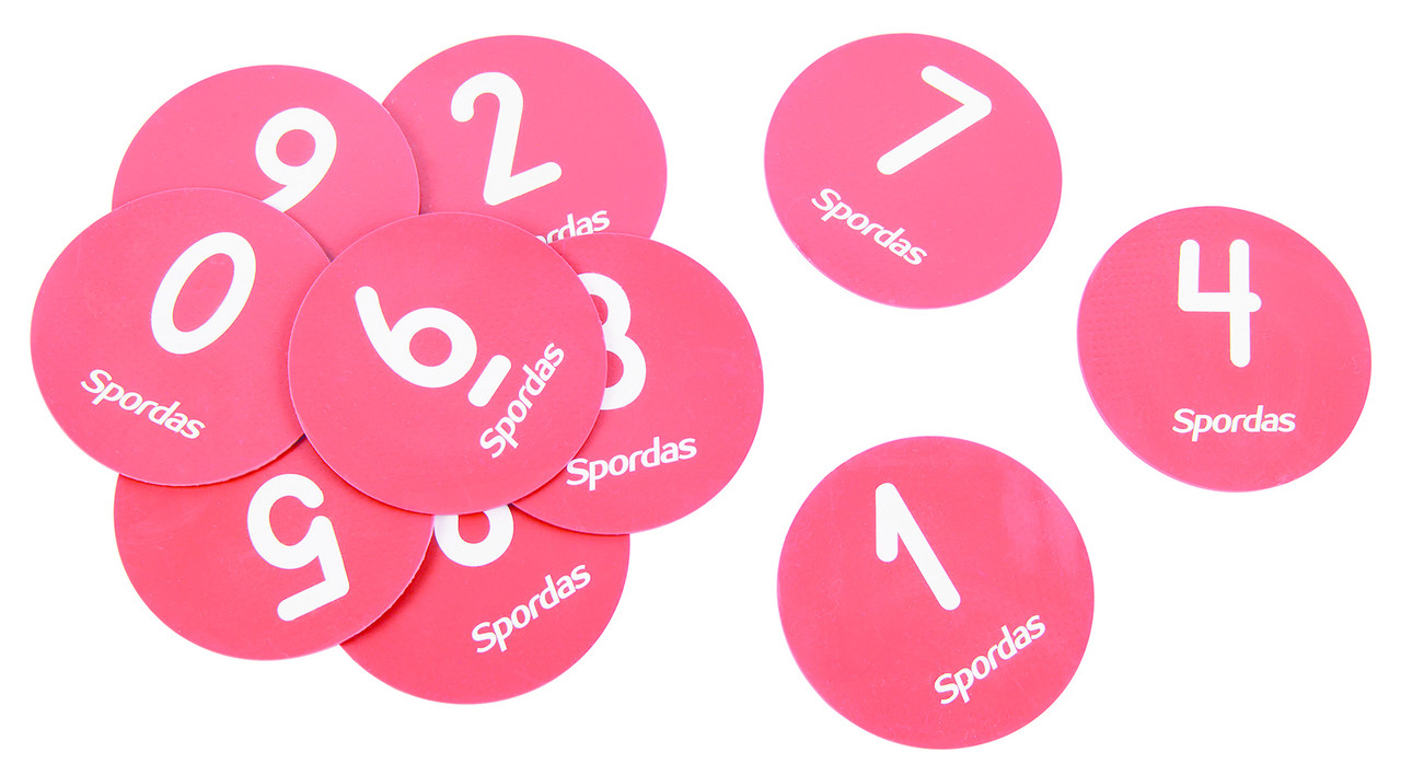 Spordas Genummerde markeerset | Set van 10 | Ø 10 cm
